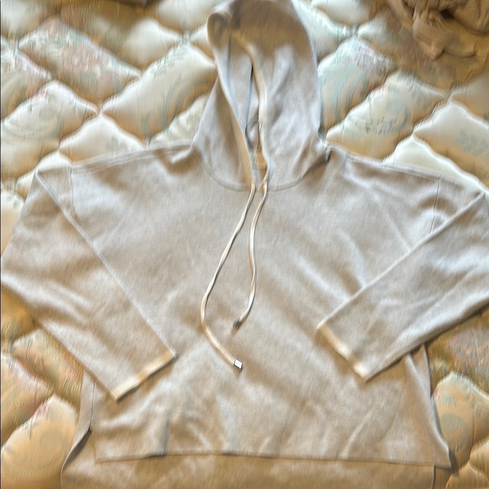 Women's Light Gray Hoodie Sweater